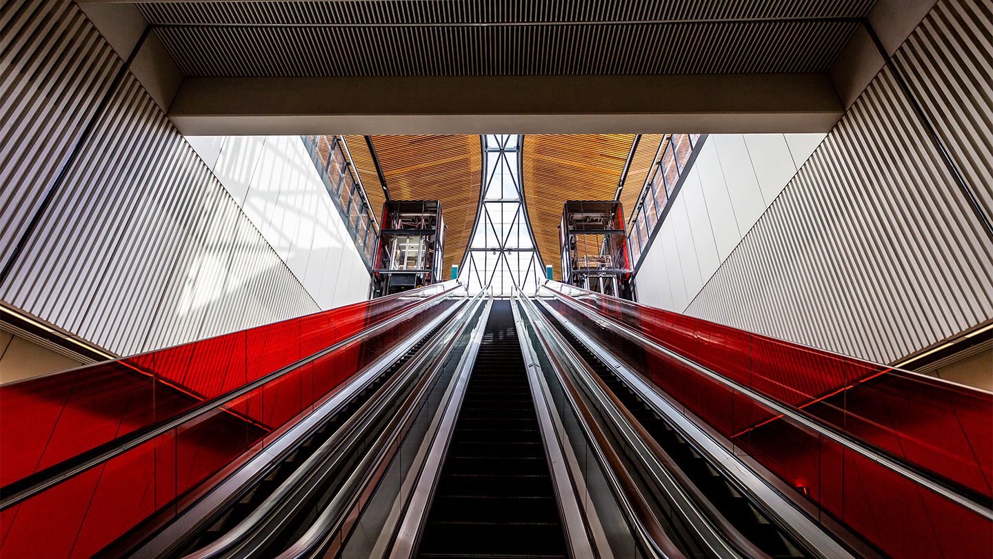 Sydney Metro Northwest Red Escalator