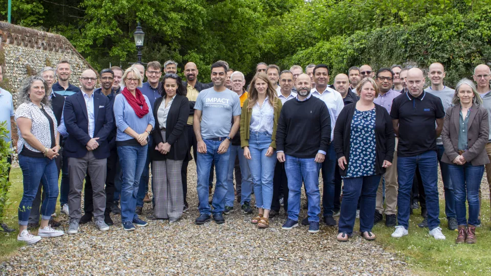 Group photo of KBR employees