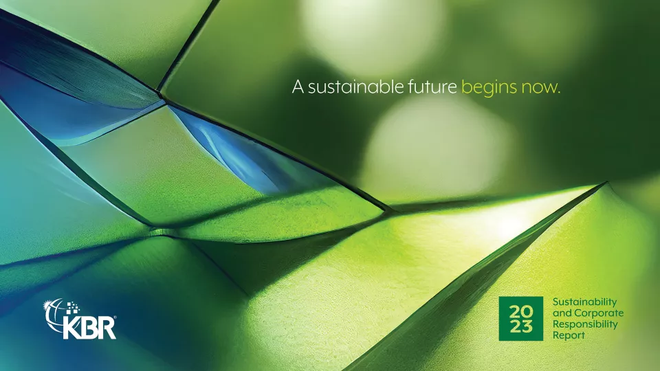 KBR Sustainability and Corporate Responsibility Report 2023 Cover