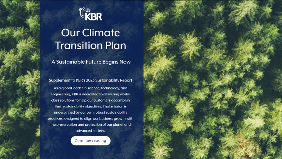 Our Climate Transition Plan 2023 Sustainability and Corporate Responsibility Report Supplement Cover