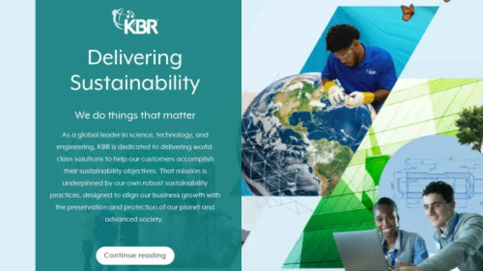 Delivering Sustainability - 2023 KBR Sustainability and Corporate Responsibility Report Supplement