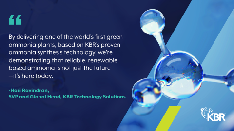 Japan’s First Green Ammonia Plant KBR’s K-GreeN® Process Fully Operational
