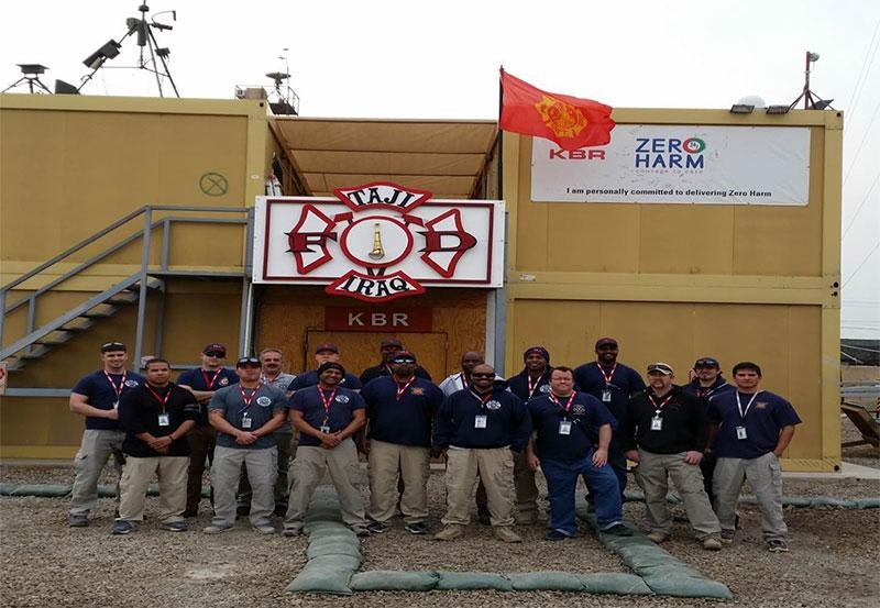 KBR firefighters at Camp Taji Fire Department undergo intense training year round in order to be prepared