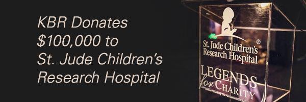 kbr donates $100000 to st jude childrens research hospital