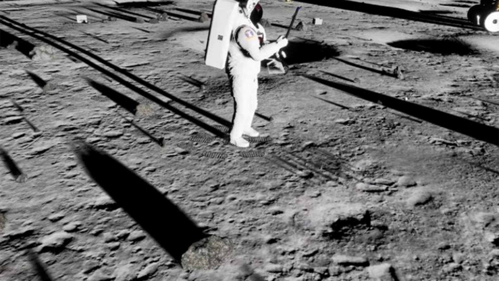 Virtual reality simulation to test lunar surface operations